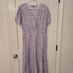 Floral Purple Maxi Dress